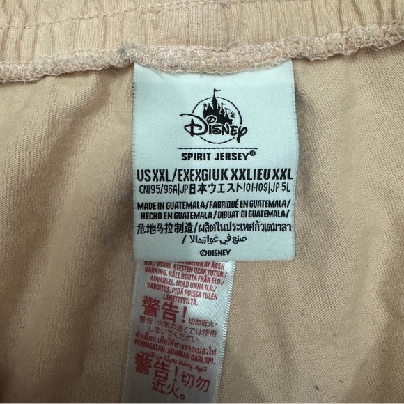Disney Spirit Jersey Shorts Orange Ombre Drawstring Size XXL - Picture 5 of 7